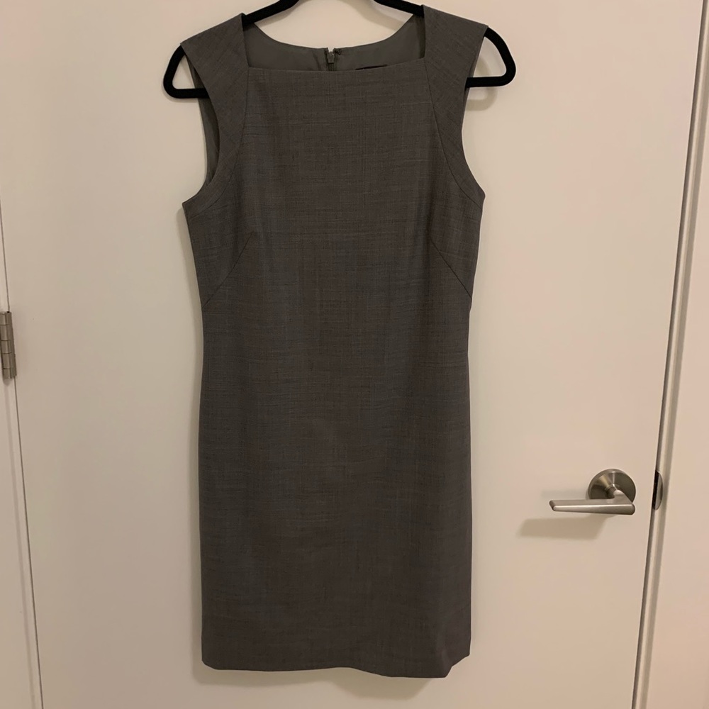 Theory Grey Wool Sheath Dress - sz 6